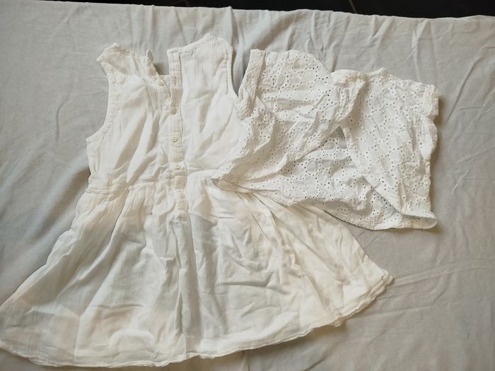 Ensemble robe blanche 24 mois - photo numéro 2