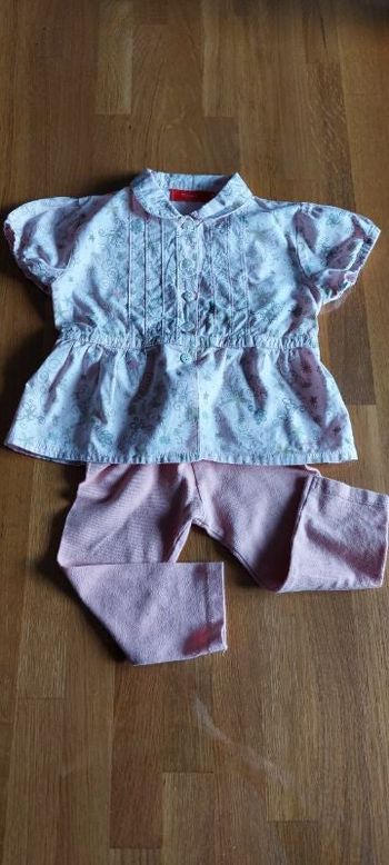 Ensemble bébé fille chemise et legging 18 mois