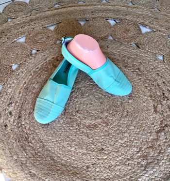 Chaussure plate détente couleur menthe taille 39