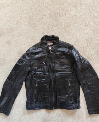 Veste cuir homme redskins