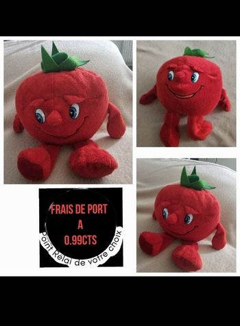 Peluche fraise rouge - doudou