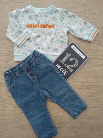 Ensemble 12 mois / 74-80 cm