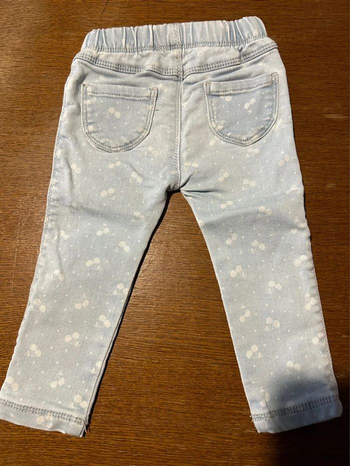 Jegging bleu clair cerise - photo numéro 3