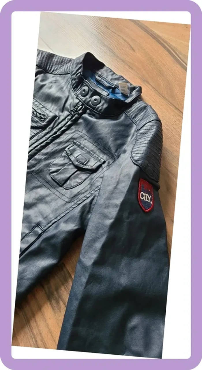 Veste simili Okaidi 8 ans bleu marine - photo numéro 6