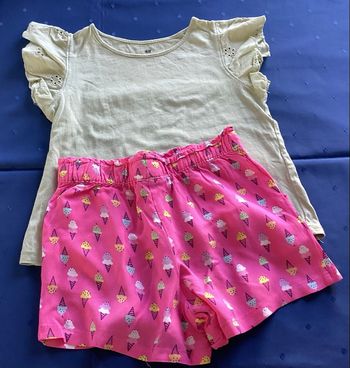 Ensemble teeshirt et short cones 5 ans