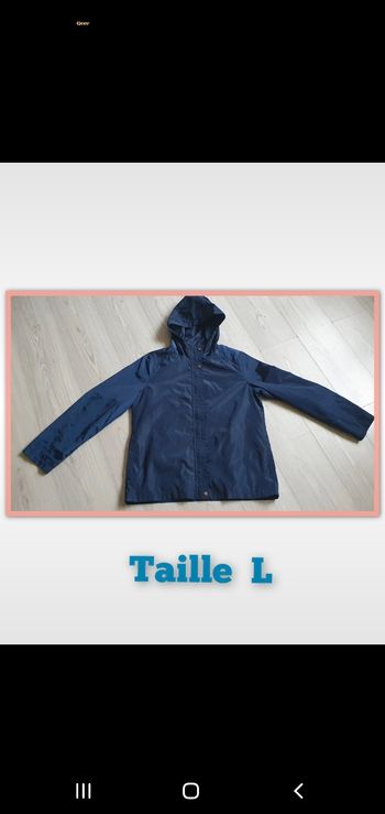 Veste coupe vent homme taille l