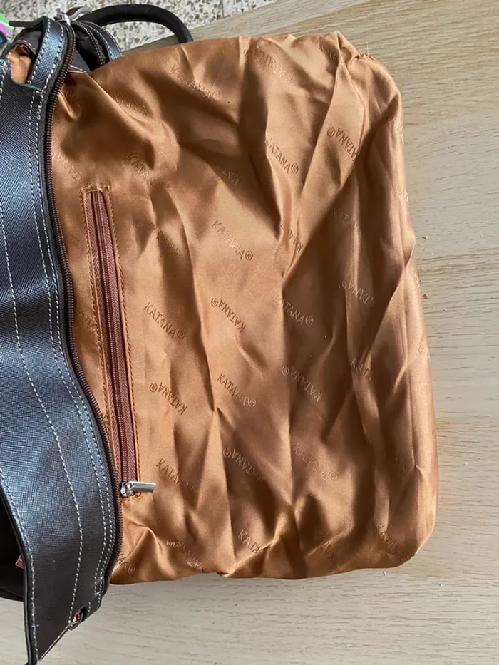 Sac à main marron katana fourre tout grand - photo numéro 10