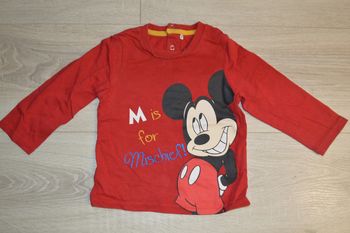 Tee shirt manches longues Mickey Disney Orchestra 18 mois