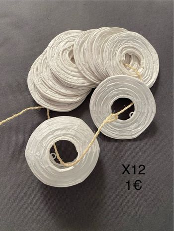Lot de lanterne blanche