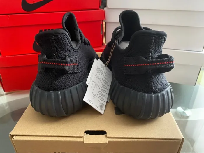 Adidas Yeezy boost 350 v2 black red - photo numéro 8