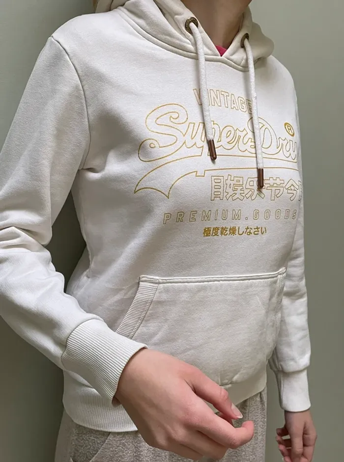 Sweat Superdry crème femme 36 - photo numéro 2