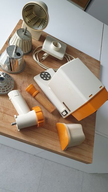 Vintage ancien fonctionne robot hachoir Moulinex