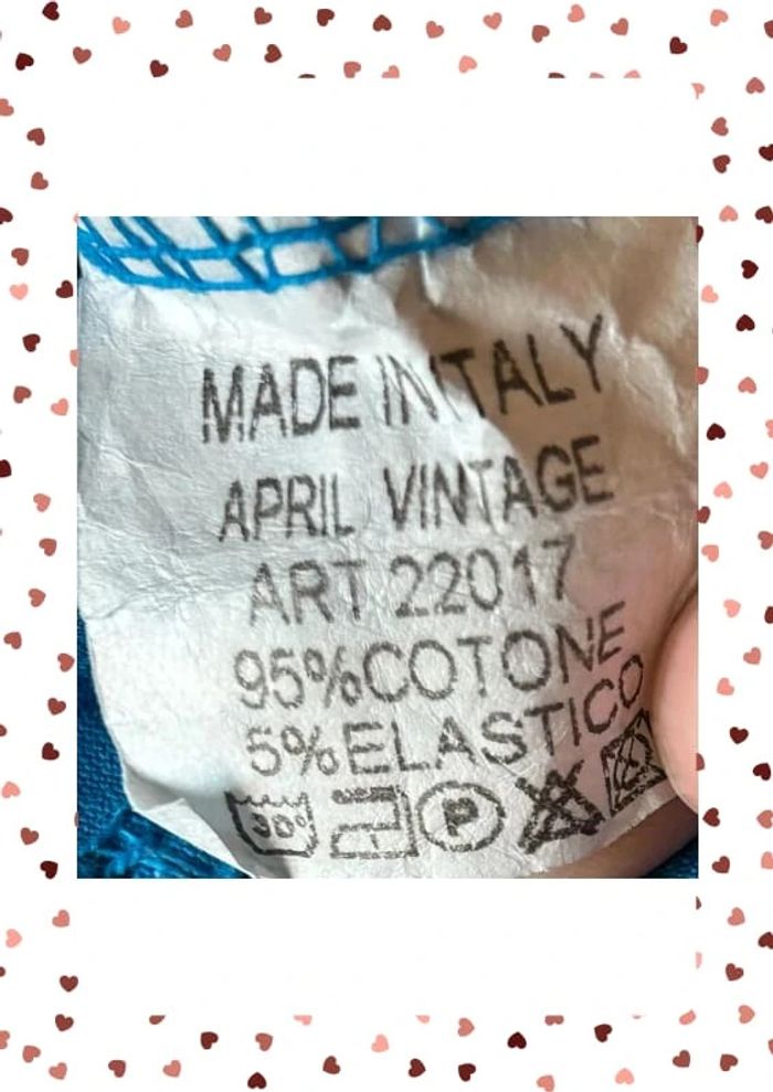 T-shirt bleu April Vintage - photo numéro 3