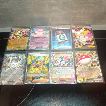Lot 8 cartes Pokémon ar ex full art dresseur me2.5  héros Transcendants
