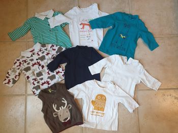 Lot t-shirts manches longues 3 mois