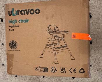 Chaise haute Ubravoo rose