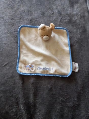 Doudou plat Souris Bengy