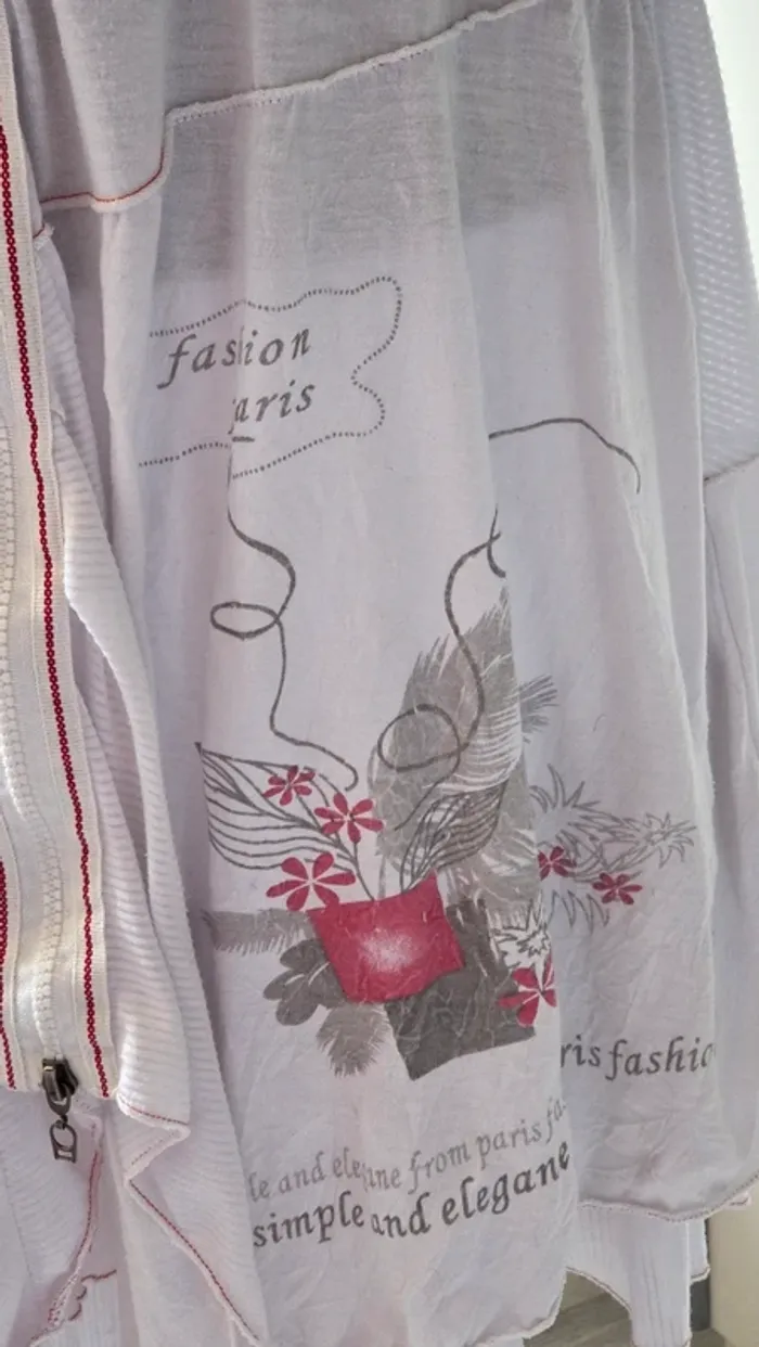 Robe Blanche Imprimé de chez C' fait pour vous en 38 /40 Taille 2 - photo numéro 4