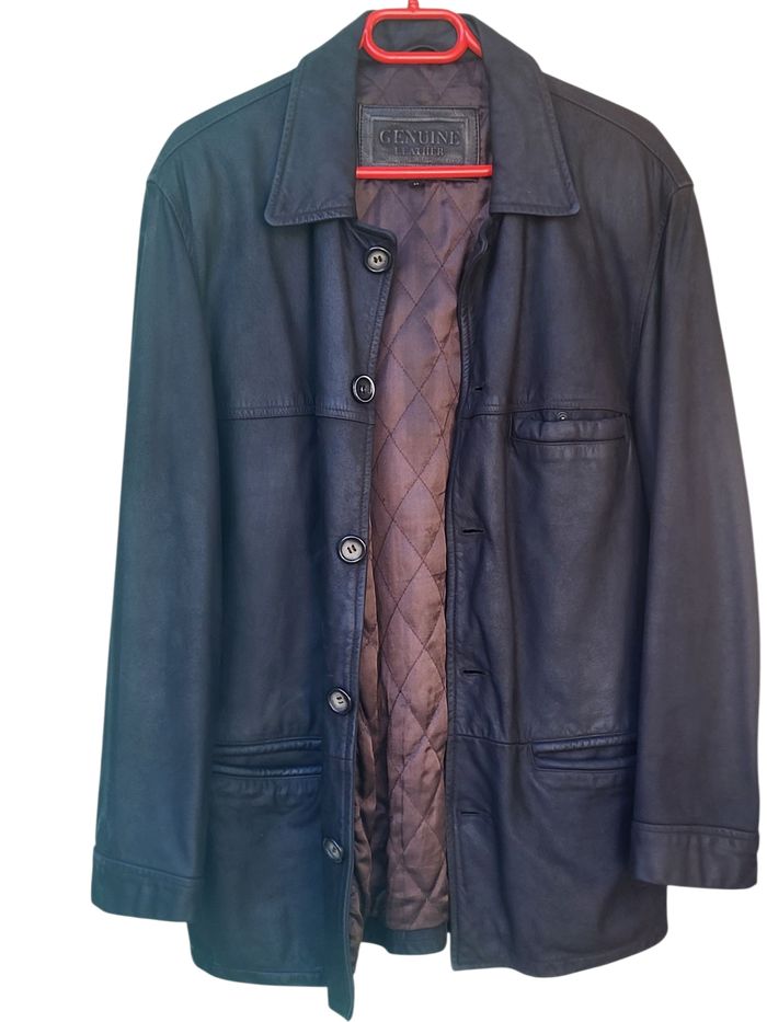 Veste en cuir homme