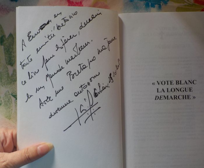 VOTE BLANC La longue DEmarche par Gérard GAUTIER Ed. L'écharpe - photo numéro 6