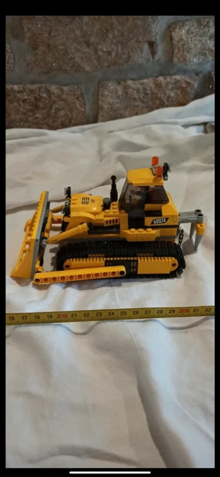 Engin véhicule bulldozer lego - photo numéro 3
