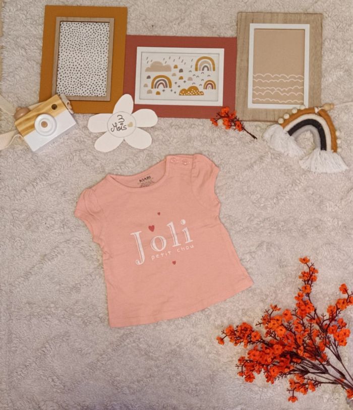 Lot de 2 Tshirt bébé 3 mois 🌸 - photo numéro 3