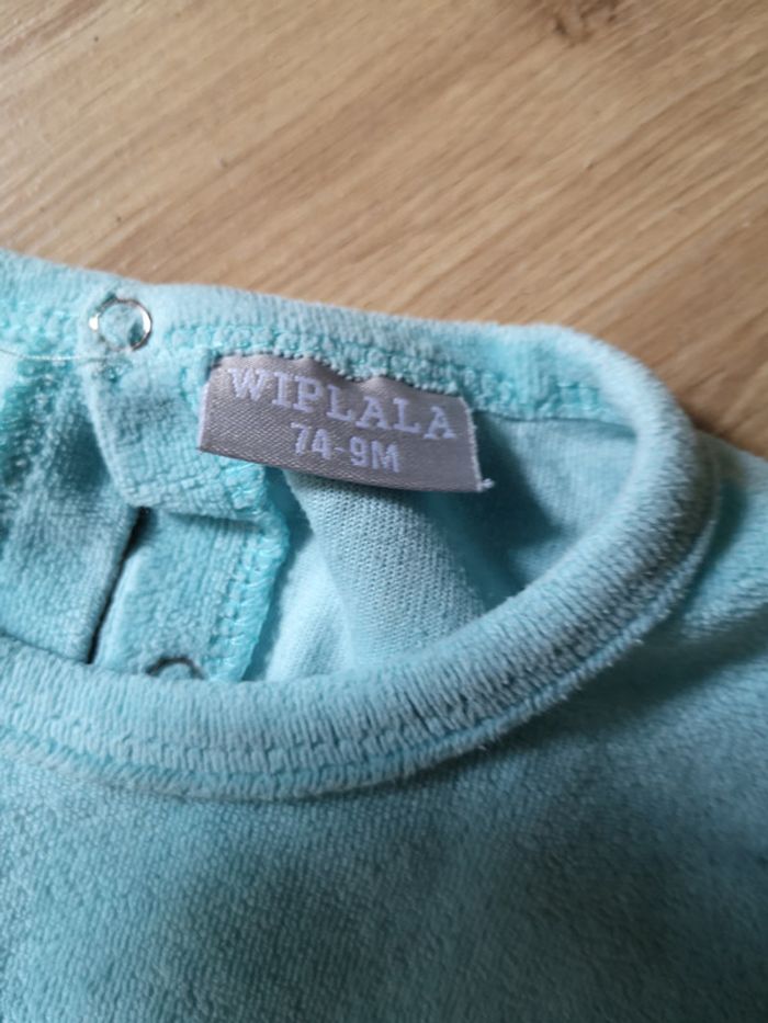 Pyjama turquoise 9 mois - photo numéro 2