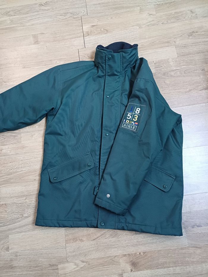 Manteau parka AIGLE vert taille M