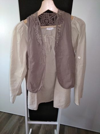 Blouse avec boléro, taille 3, cache cache