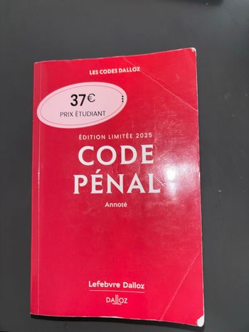 Code pénal 2025