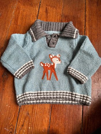 Pull bleu Sergent Major T 3 mois