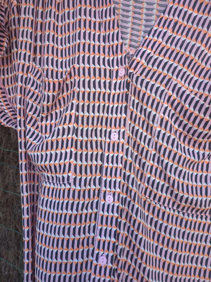 chemise blouse imprimee manches courtes dressing - photo numéro 3