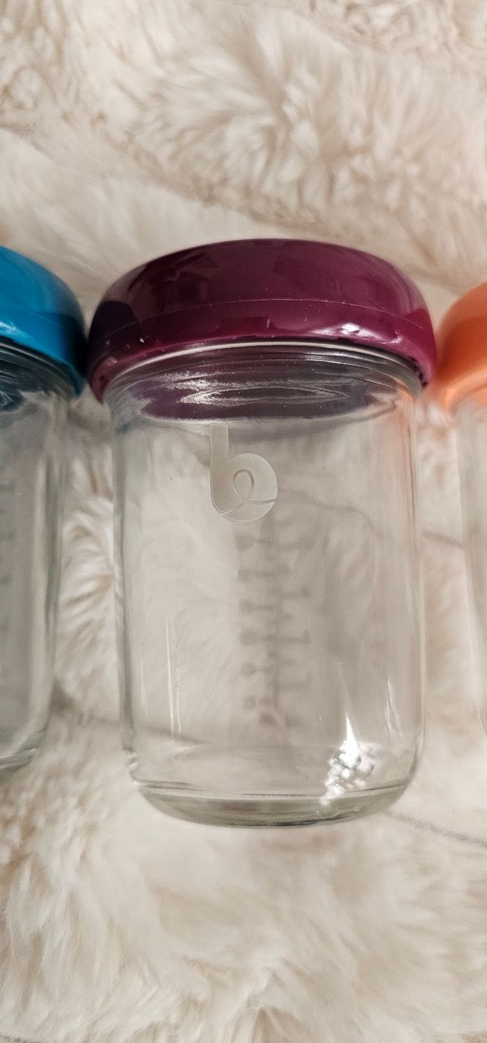 Lot de 4 grands pot en verre Babybols babymoov Neufs - photo numéro 4