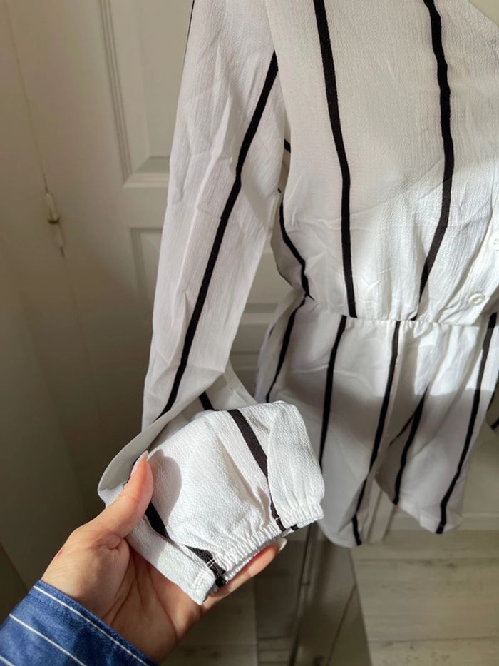 Combinaison short à rayures - photo numéro 8