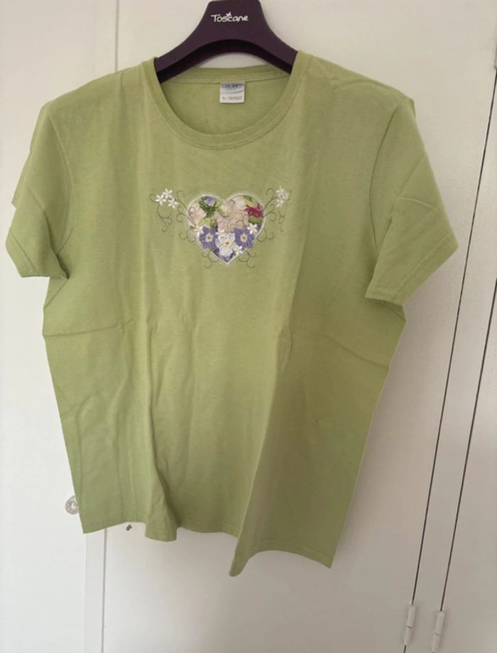 Teeshirt vert t.48 Gildan