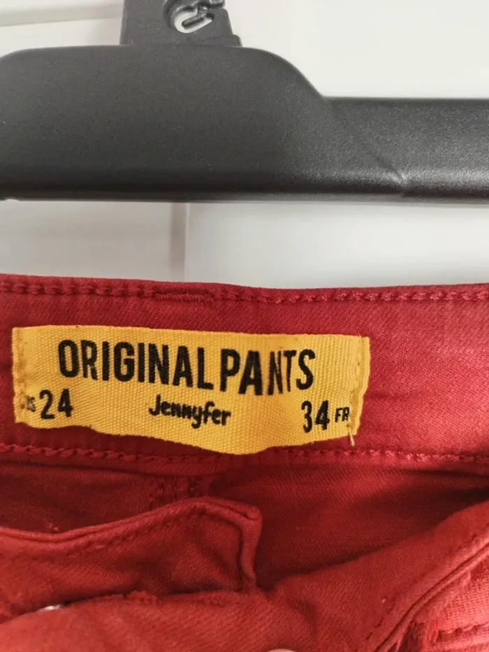 Jean skinny rouge - photo numéro 2