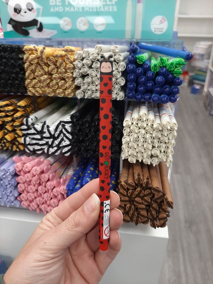 Stylo effaçable coccinelle legami