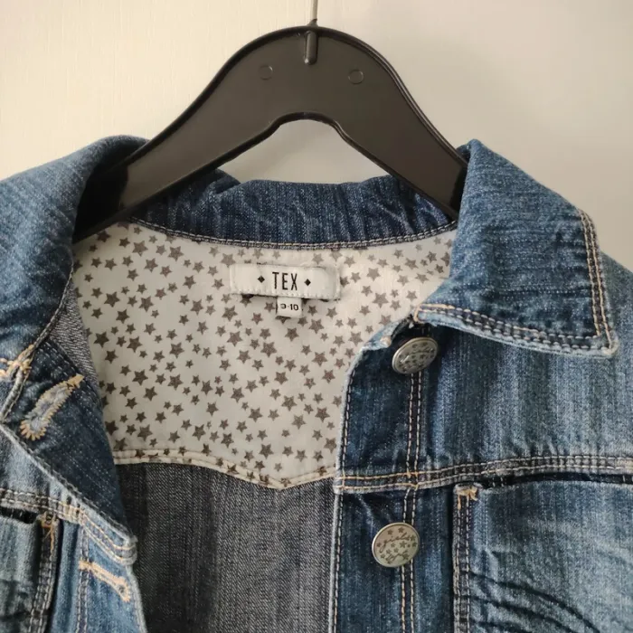 Veste en jean à bouton 10 ans - photo numéro 3