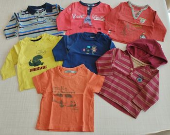 Lot tshirts garçon 6 mois