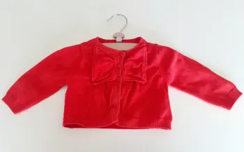 Gilet Berlingot rouge - 3 mois