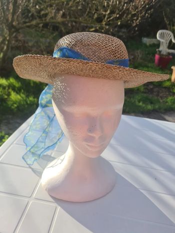 Chapeaux rétro vintage a foulard T 53 cm Neuf !