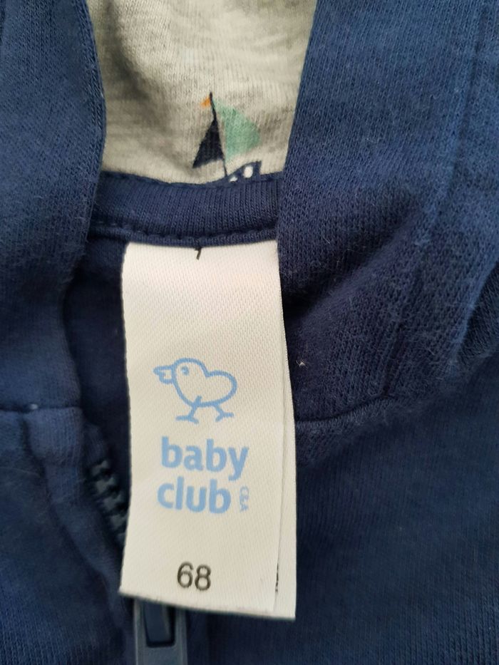 Lot de 2 gilets à capuches, baby chou, 6 mois. - photo numéro 3