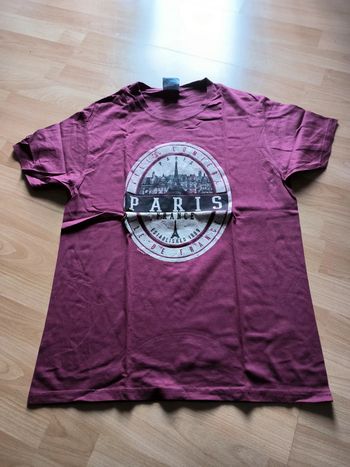 T-shirt Paris bordeaux taille M