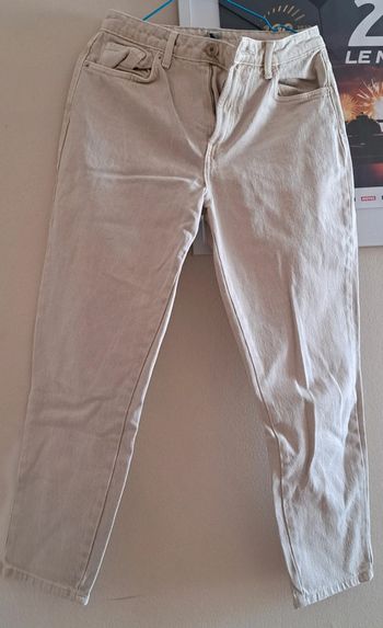 Jeans mom beige