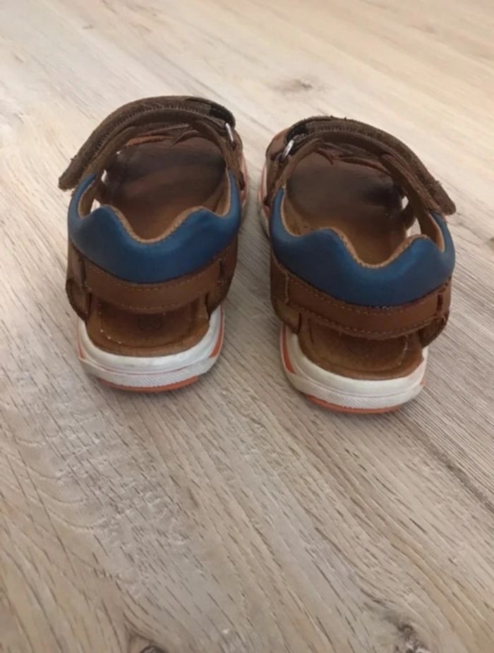 Sandales DPAM taille 28 marron-Orange-bleu - photo numéro 5