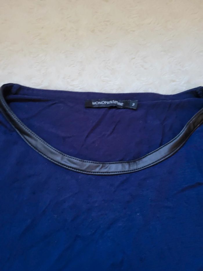 Tunique - t-shirt Monoprix Bleu marine 42 - photo numéro 4