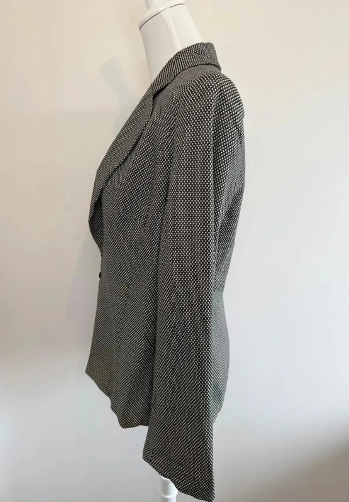Blazer Escada femme gris taille 42 en laine et soie parfait état - photo numéro 5