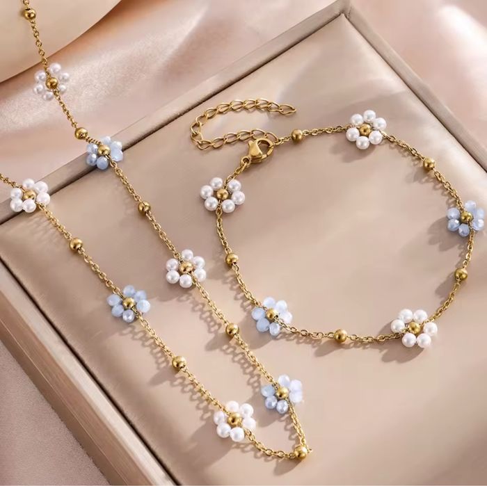 Bracelet + collier en acier inoxydable - photo numéro 2