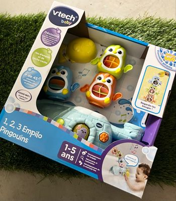 1, 2, 3 empilo pinguoin jouets de bain pour enfant