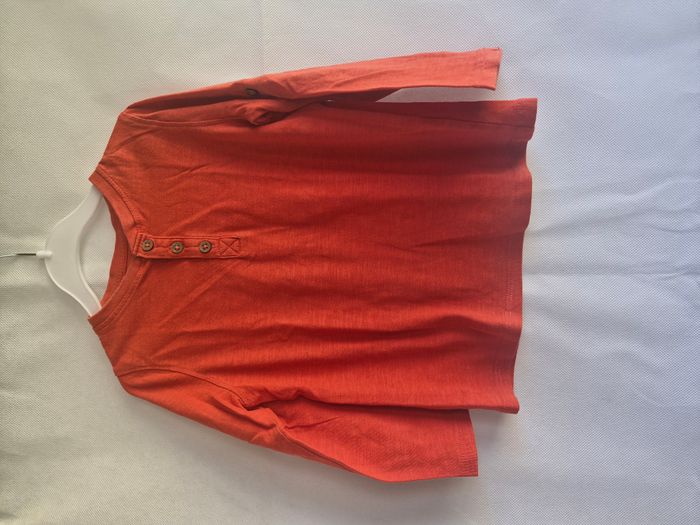 T-shirt manches longues 3/4 ans Tex Rouge